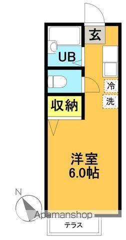 アルテミスコーポ(1K/1階)の間取り写真