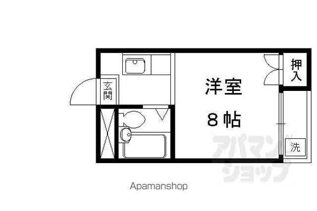 メゾン加後(1K/2階)の間取り写真