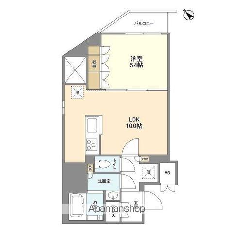 KURAMAE214(1LDK/5階)の間取り写真