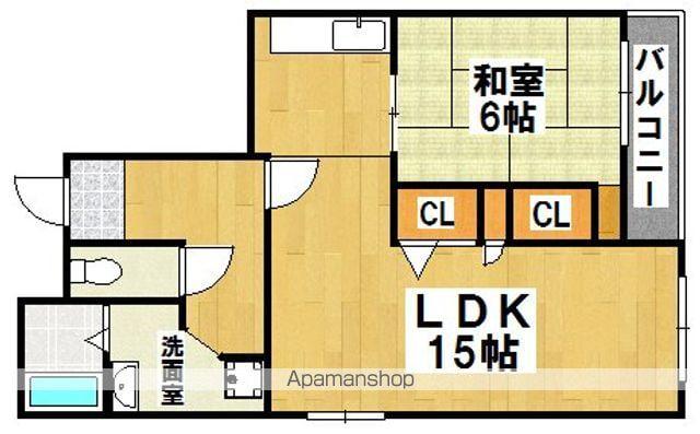 メゾンドールDOI(1LDK/5階)の間取り写真
