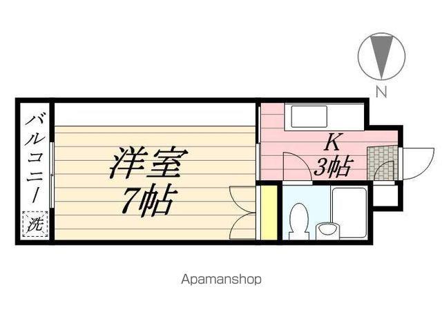 パジオン櫛原(1K/1階)の間取り写真