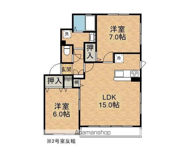 エヴァーグリーン本館(2LDK/2階)の間取り写真