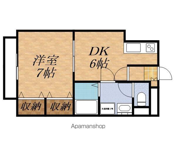 ツインズ(1DK/1階)の間取り写真