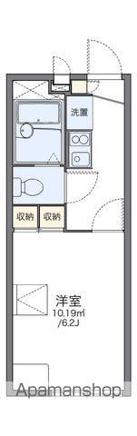 レオパレスクレールエム(1K/1階)の間取り写真