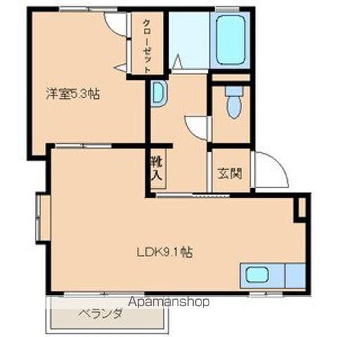 メゾン・ド・ミニヨン(1LDK/2階)の間取り写真