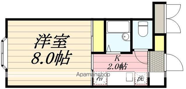 ヴィレ・コート富士(1K/4階)の間取り写真