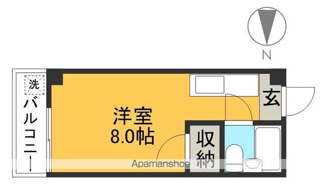 サンフラット(ワンルーム/4階)の間取り写真