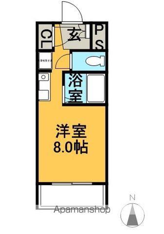 プロビデンス青山(1K/2階)の間取り写真