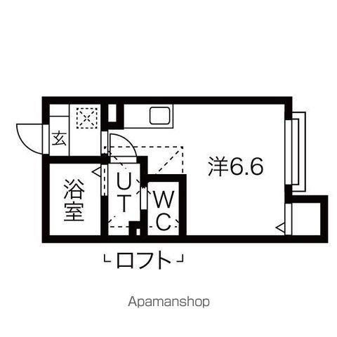 LA・VIE柏木(ワンルーム/1階)の間取り写真