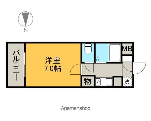 エスポワール名古屋(1K/6階)の間取り写真