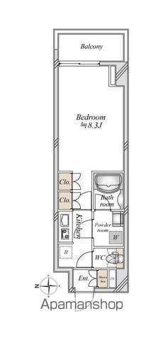 アーバンパーク浅草(1K/6階)の間取り写真