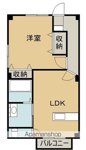 コスモスクエア田村(1LDK/2階)の間取り写真