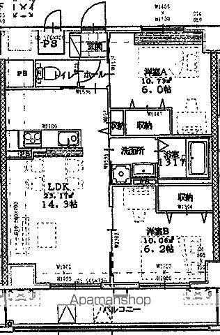 グランステージM(2LDK/4階)の間取り写真