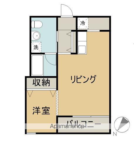 MAISON VILLEFAIRE Ⅲ(1LDK/1階)の間取り写真