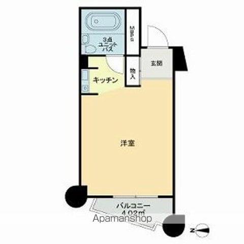 コスモ 2(ワンルーム/3階)の間取り写真