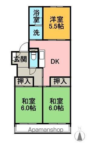 メゾン青山(3DK/3階)の間取り写真
