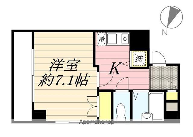 ビューネス横浜(1K/7階)の間取り写真