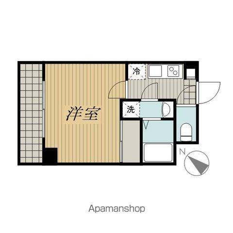 リライア阪東橋サウス(1K/2階)の間取り写真