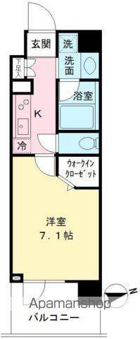 MODIER YOYOGI(1K/1階)の間取り写真