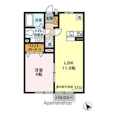 プチエトワール(1LDK/2階)の間取り写真