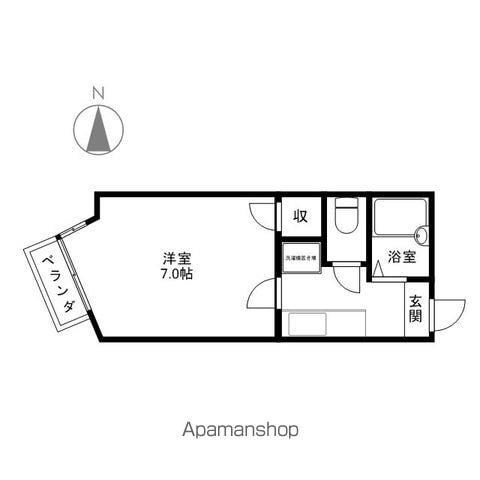 クオリティハウス日詰(1K/1階)の間取り写真