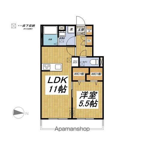 LA VERITE(1LDK/1階)の間取り写真