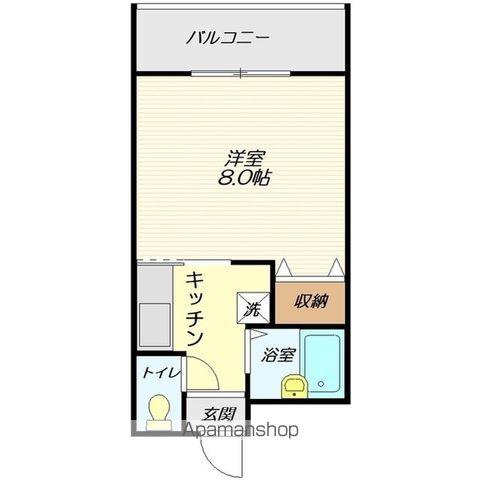 クレス十日町(1K/3階)の間取り写真