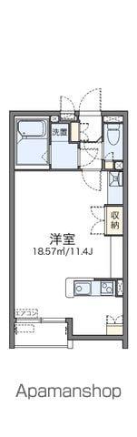 レオネクスト堀内Ⅲ(ワンルーム/1階)の間取り写真