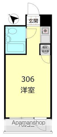 イヅミハイツ茅場町(ワンルーム/3階)の間取り写真