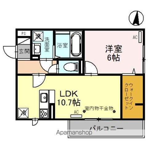 GLORY DAYS大宮(1LDK/2階)の間取り写真