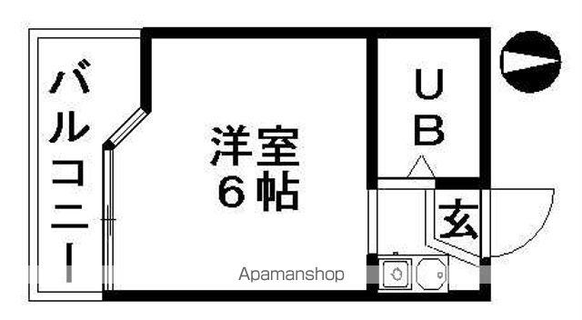 プレスイン一番町(ワンルーム/6階)の間取り写真