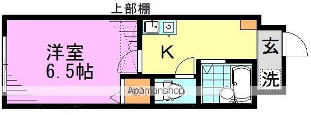 エステートN(1K/1階)の間取り写真