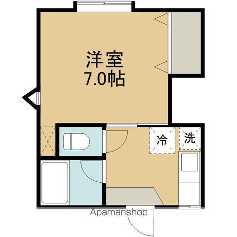 ライズ高松B(1K/2階)の間取り写真