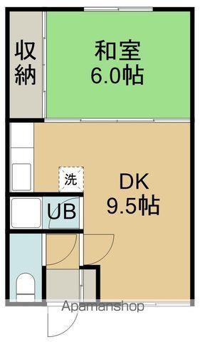 ハイツシルビー(1DK/1階)の間取り写真