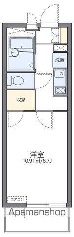 レオパレスエクセルケンFIVE(1K/1階)の間取り写真