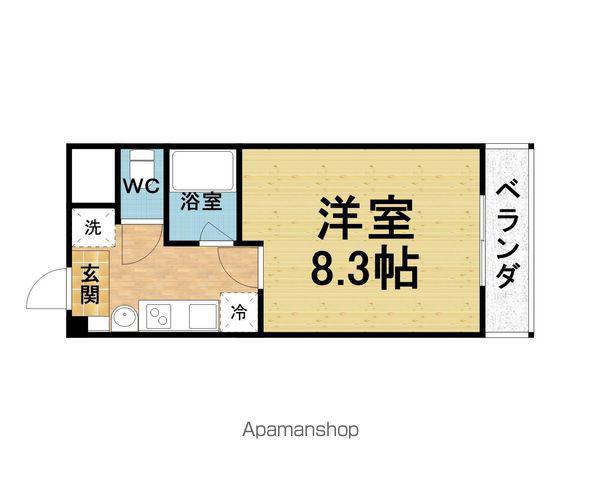 シャンヴェルジェ豊中Ⅰ Ⅱ(1K/2階)の間取り写真