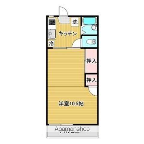 アーバンライフ猪高台(1K/2階)の間取り写真