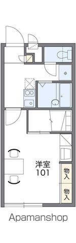 レオパレス菖蒲(1K/1階)の間取り写真