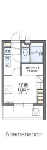 レオパレスハーバーサイドW棟(1K/3階)の間取り写真