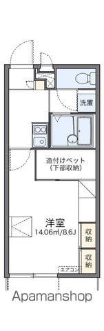 レオパレスフォレスト(1K/1階)の間取り写真