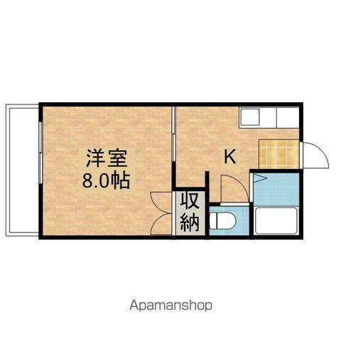 コンフォートA・B(1K/1階)の間取り写真