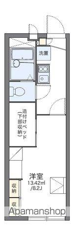 レオパレスR ヴィレッジ(1K/2階)の間取り写真