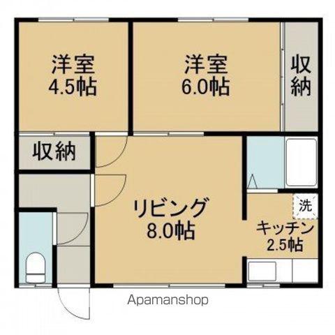 コーポ丸山(2LDK/2階)の間取り写真