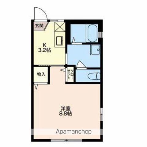 サンマルコ吉澤CD(1K/1階)の間取り写真