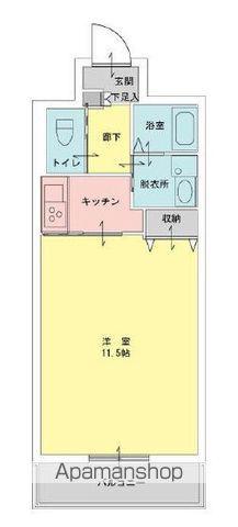 第1つきみビル(1K/3階)の間取り写真