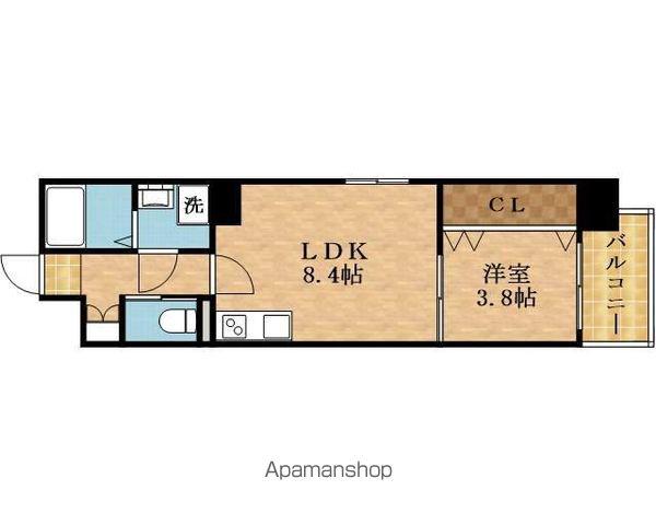 TOU MIYAKOJIMA(1LDK/7階)の間取り写真