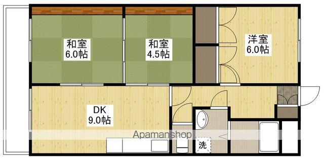 メゾニティ勇(3DK/2階)の間取り写真