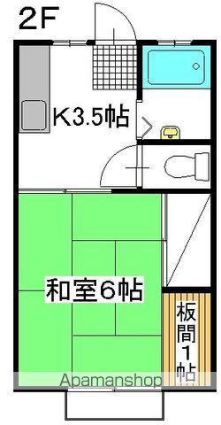 小舩ハイツ(1K/2階)の間取り写真