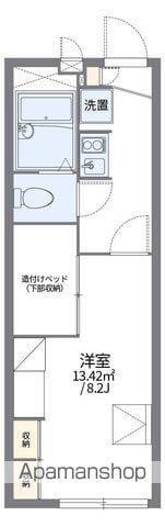 レオパレスMAEDA2(1K/1階)の間取り写真
