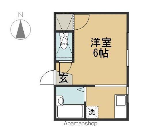 センチュリー22(ワンルーム/1階)の間取り写真